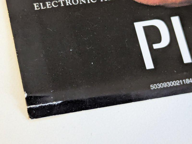 Front inlay showing tears along the case teeth position.