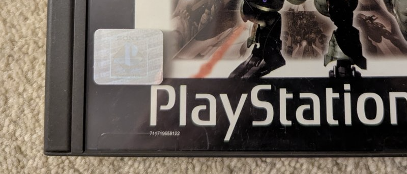 Epidemic case showing the centered PlayStation logo exception.