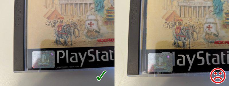 PlayStation logo correctly positioned at bottom right of PS1 case.