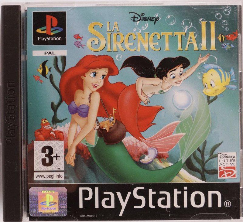 Front cover of La Sirenetta II showing the Disney/Pixar branding