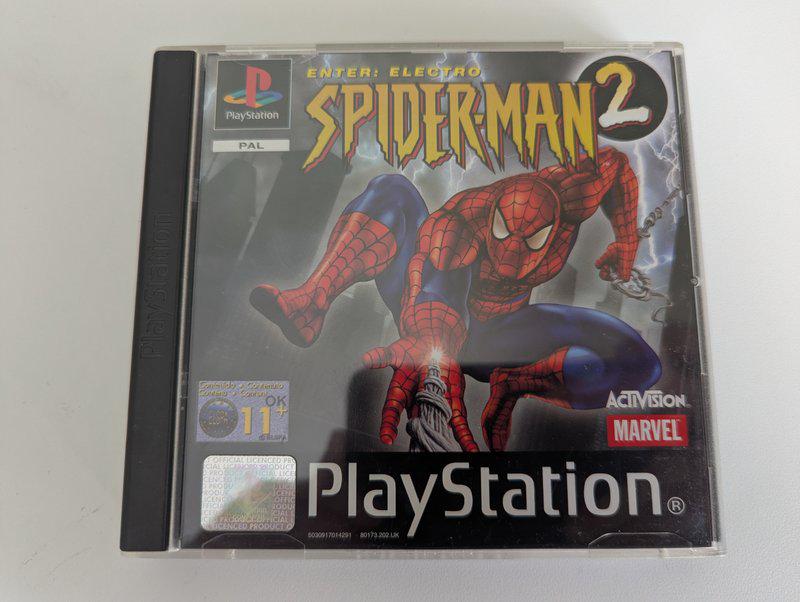 The Spiderman 2 game case