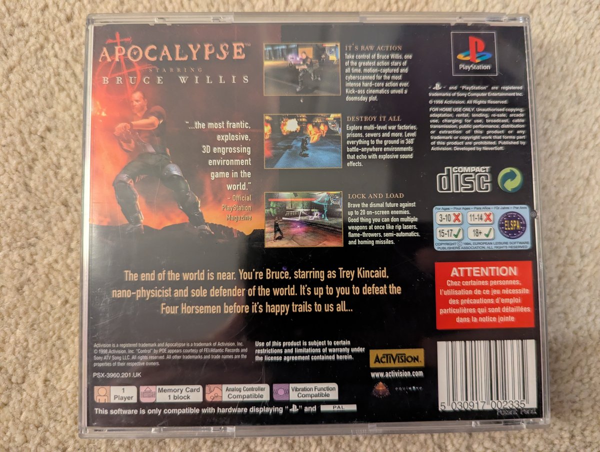 Apocalypse - Back Cover