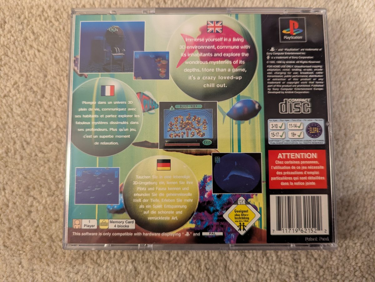 Aquanaut's Holiday - Back Cover