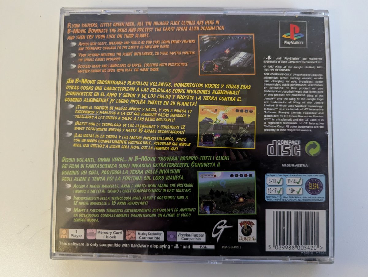 B-Movie - Back Cover
