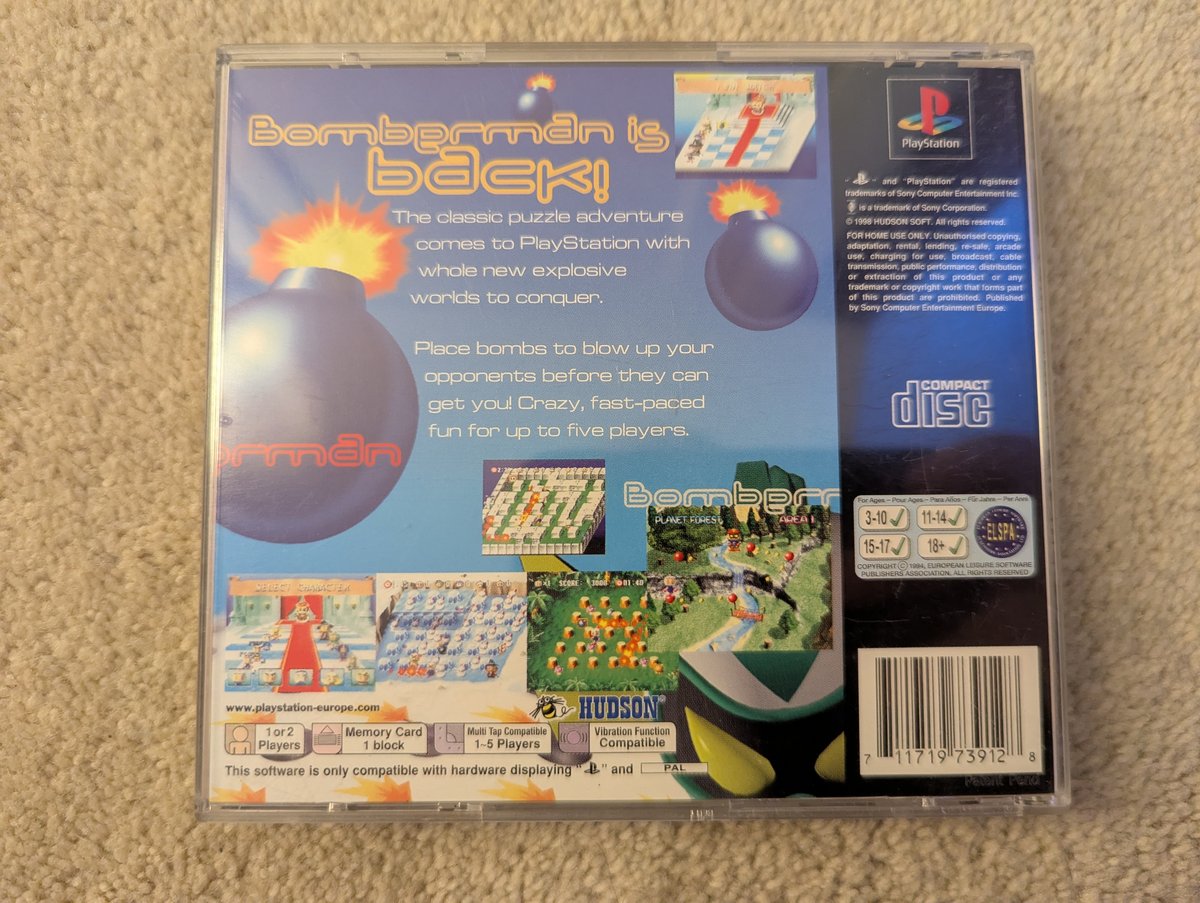 Bomberman World - Back Cover