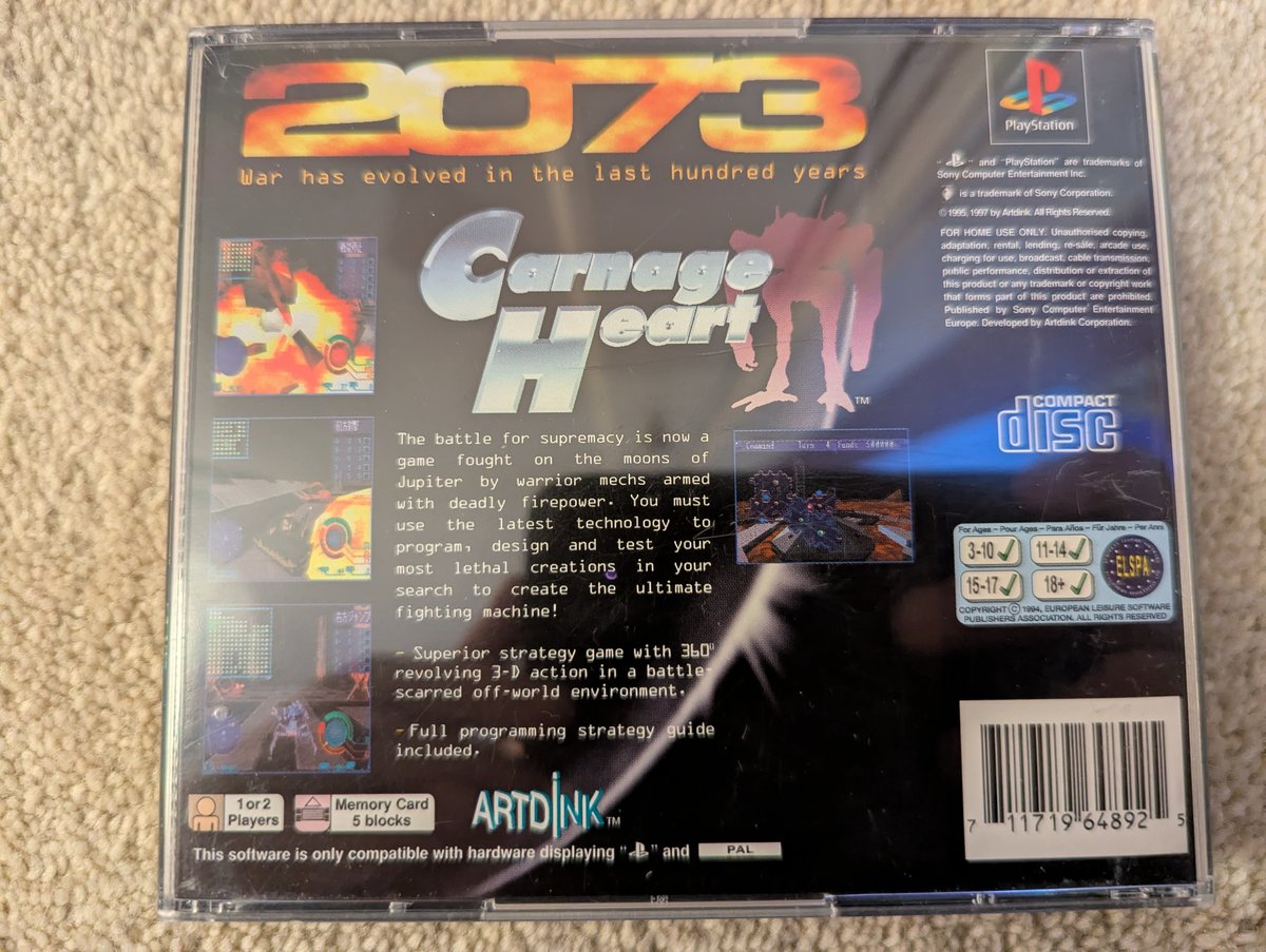 Carnage Heart - Back Cover