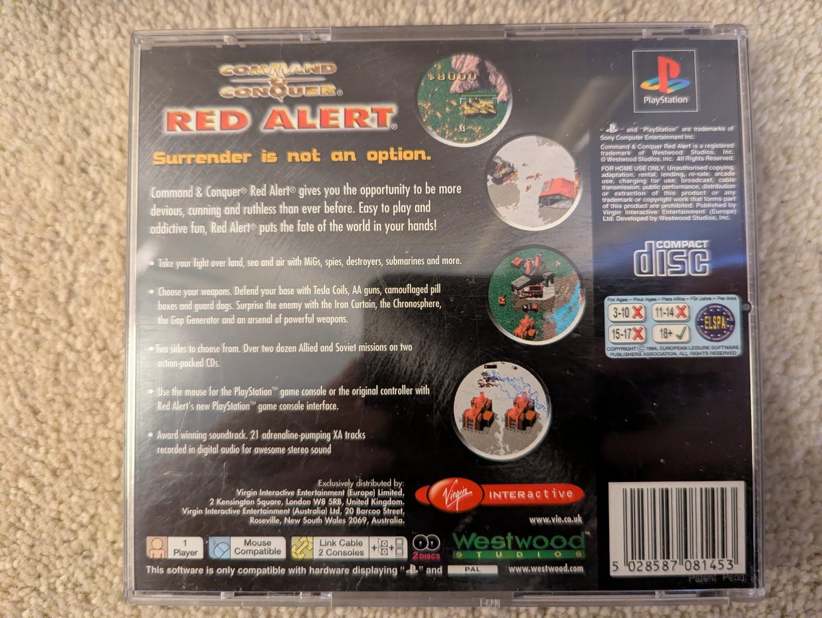 Command & Conquer: Red Alert - Back Cover