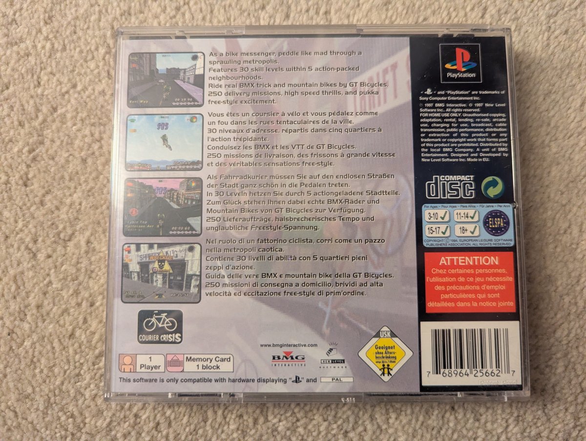 Courier Crisis - Back Cover