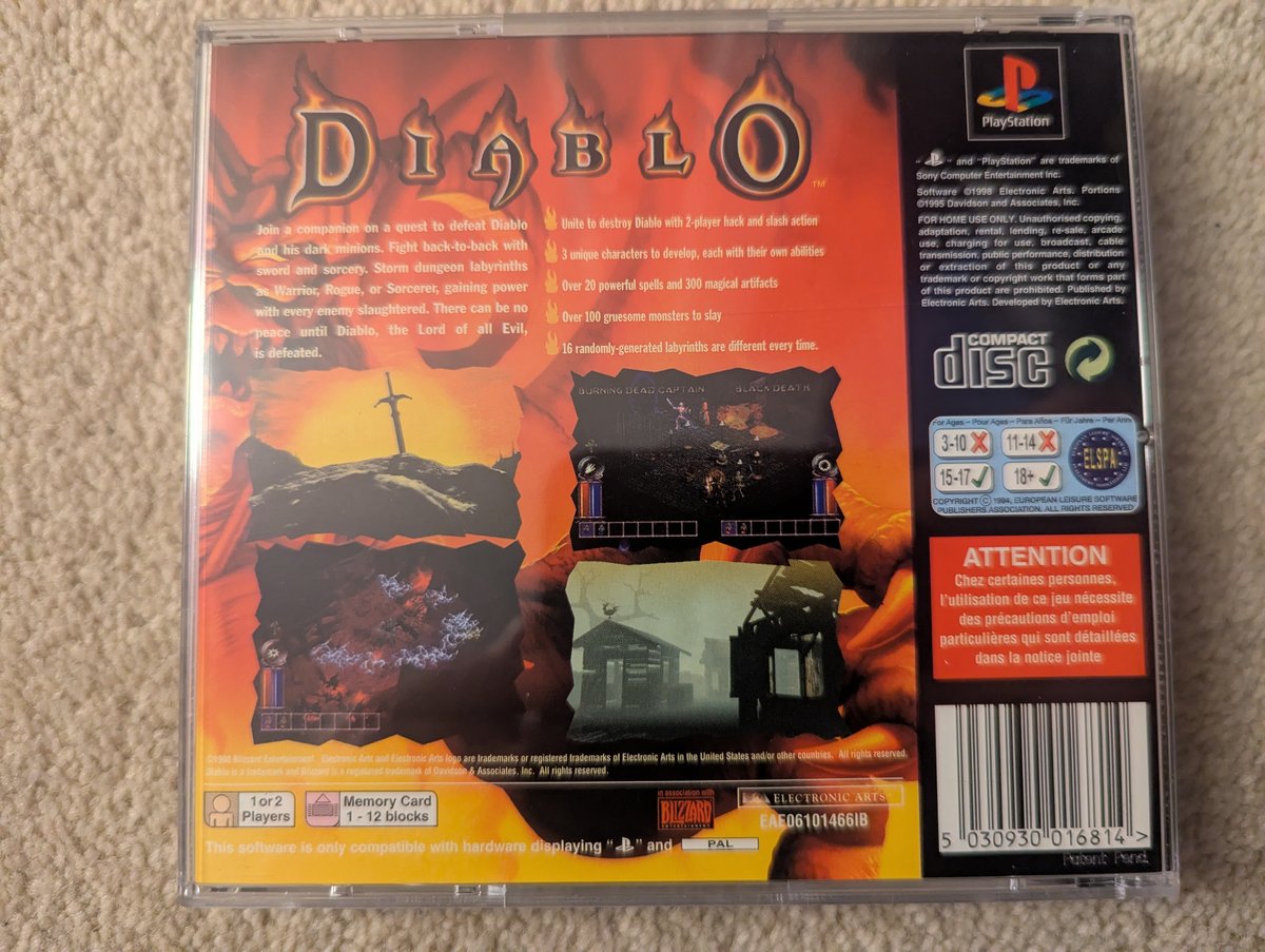 Diablo - Back Cover