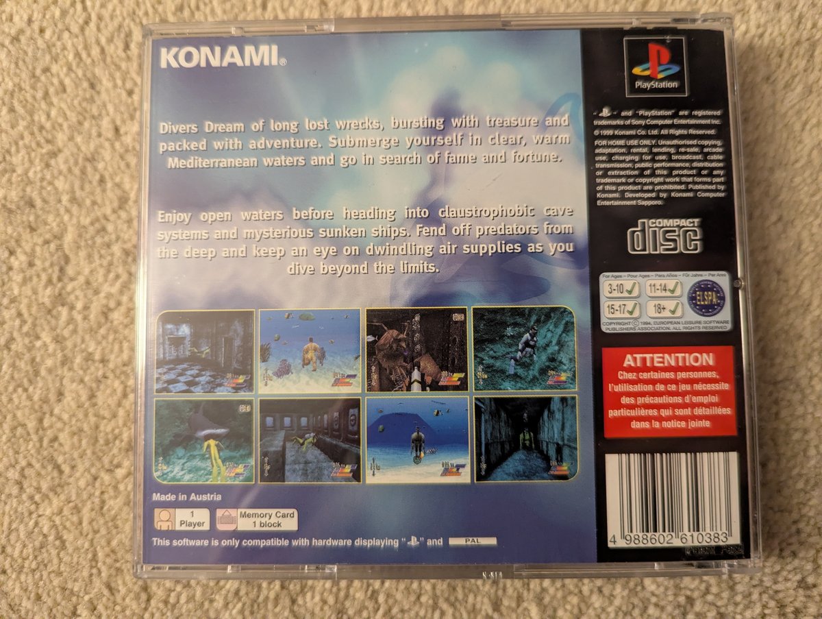 Diver's Dream - Back Cover