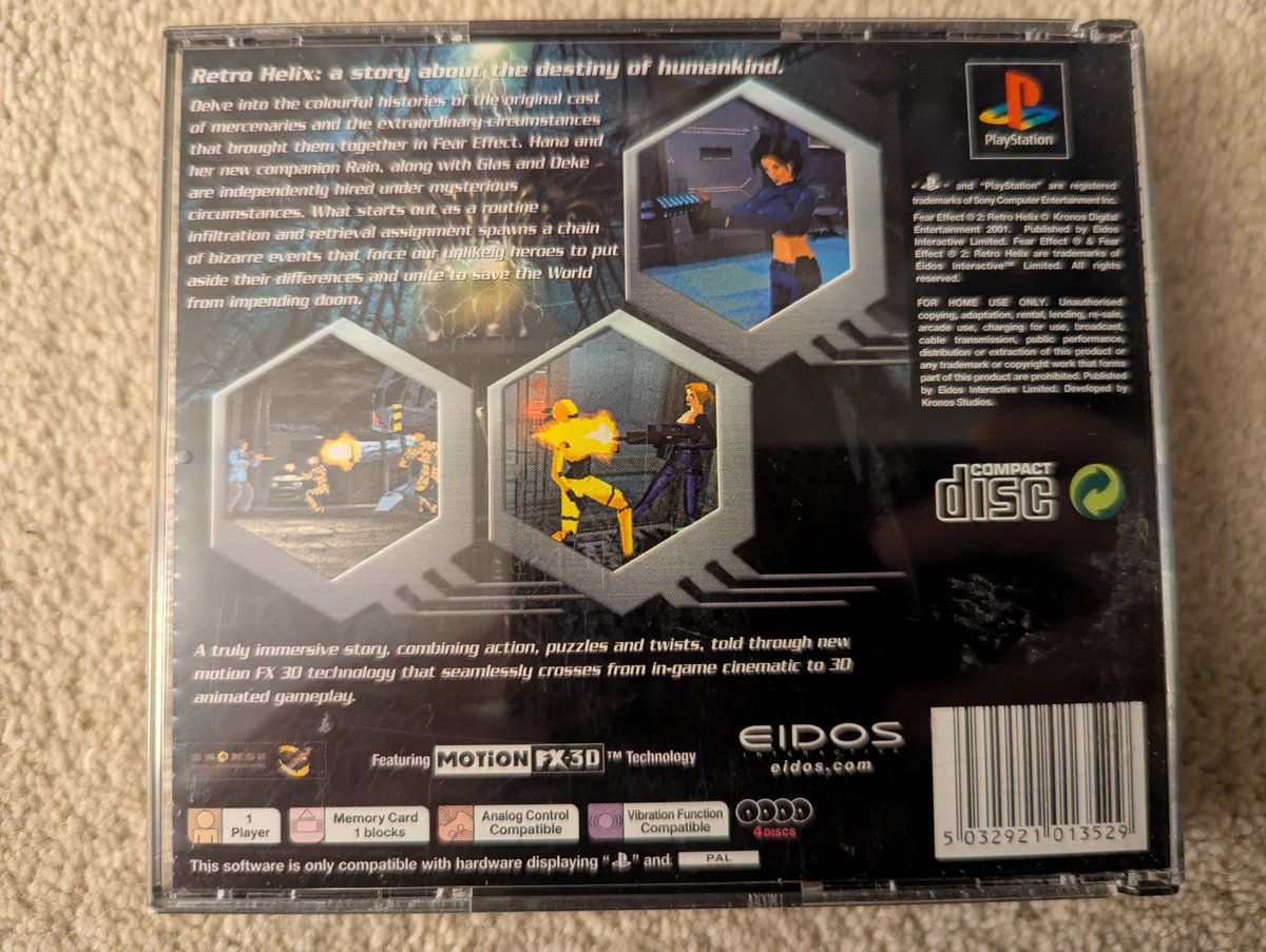 Fear Effect 2: Retro Helix - Back Cover