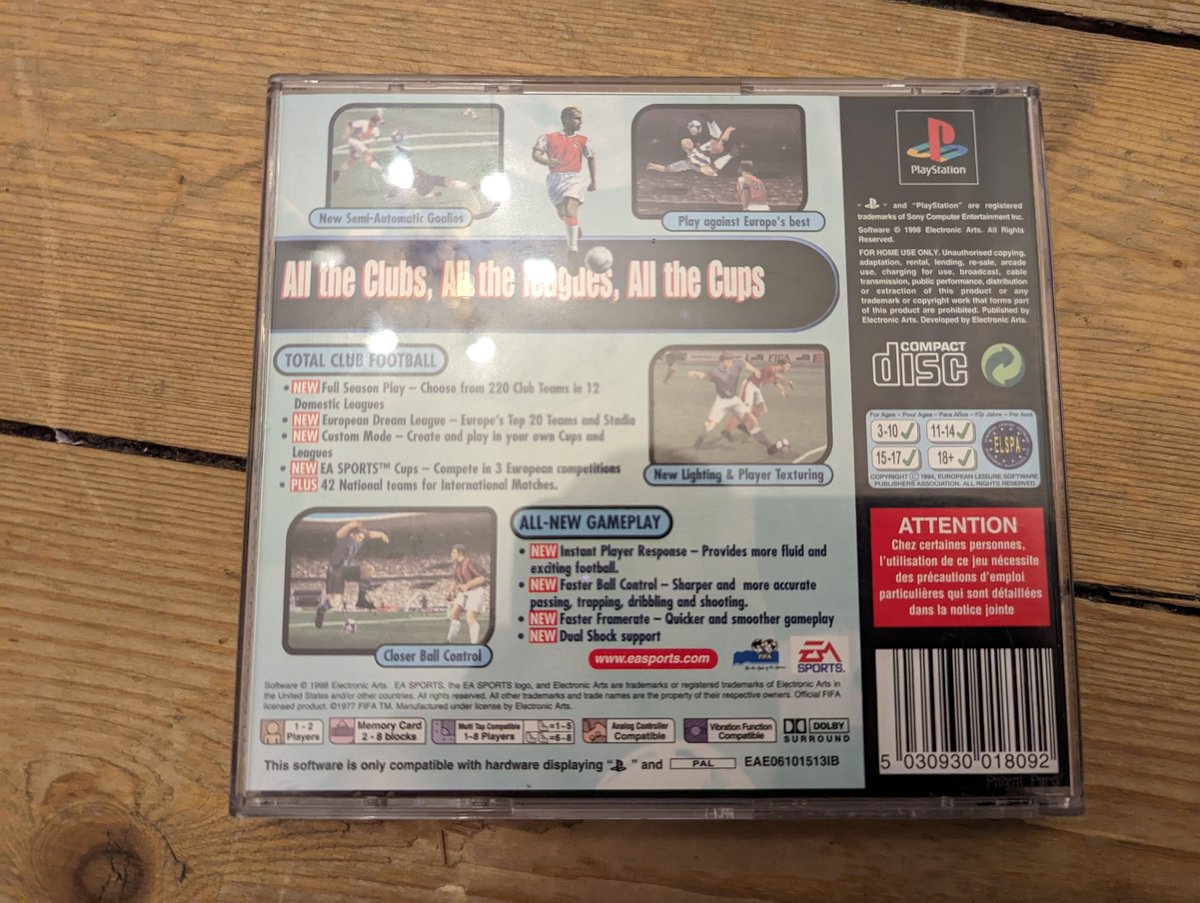 FIFA 99 - Back Cover