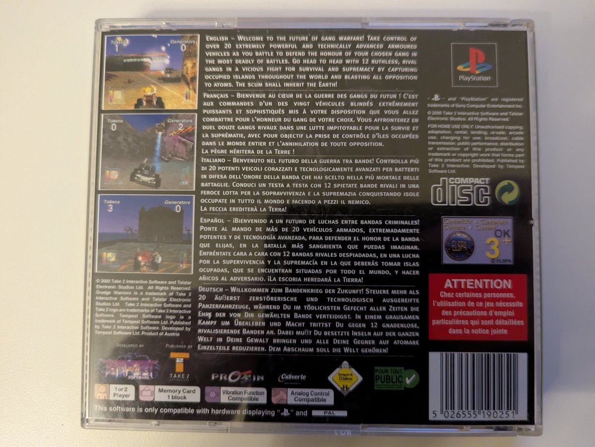 Grudge Warriors - Back Cover