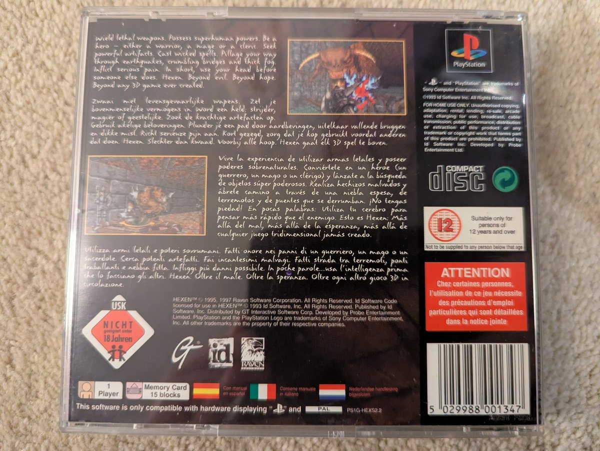 Hexen - Back Cover