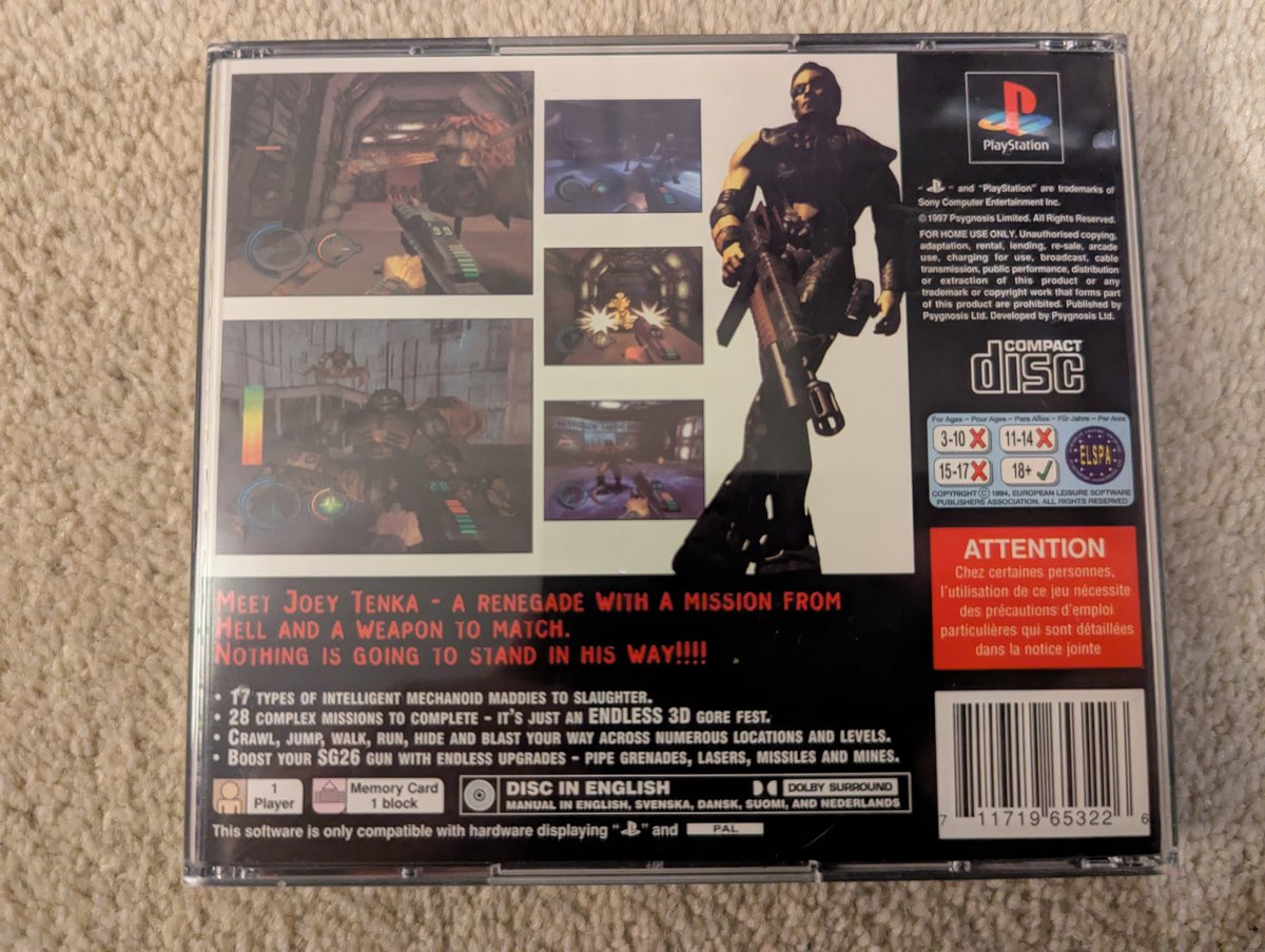 Lifeforce Tenka - Back Cover