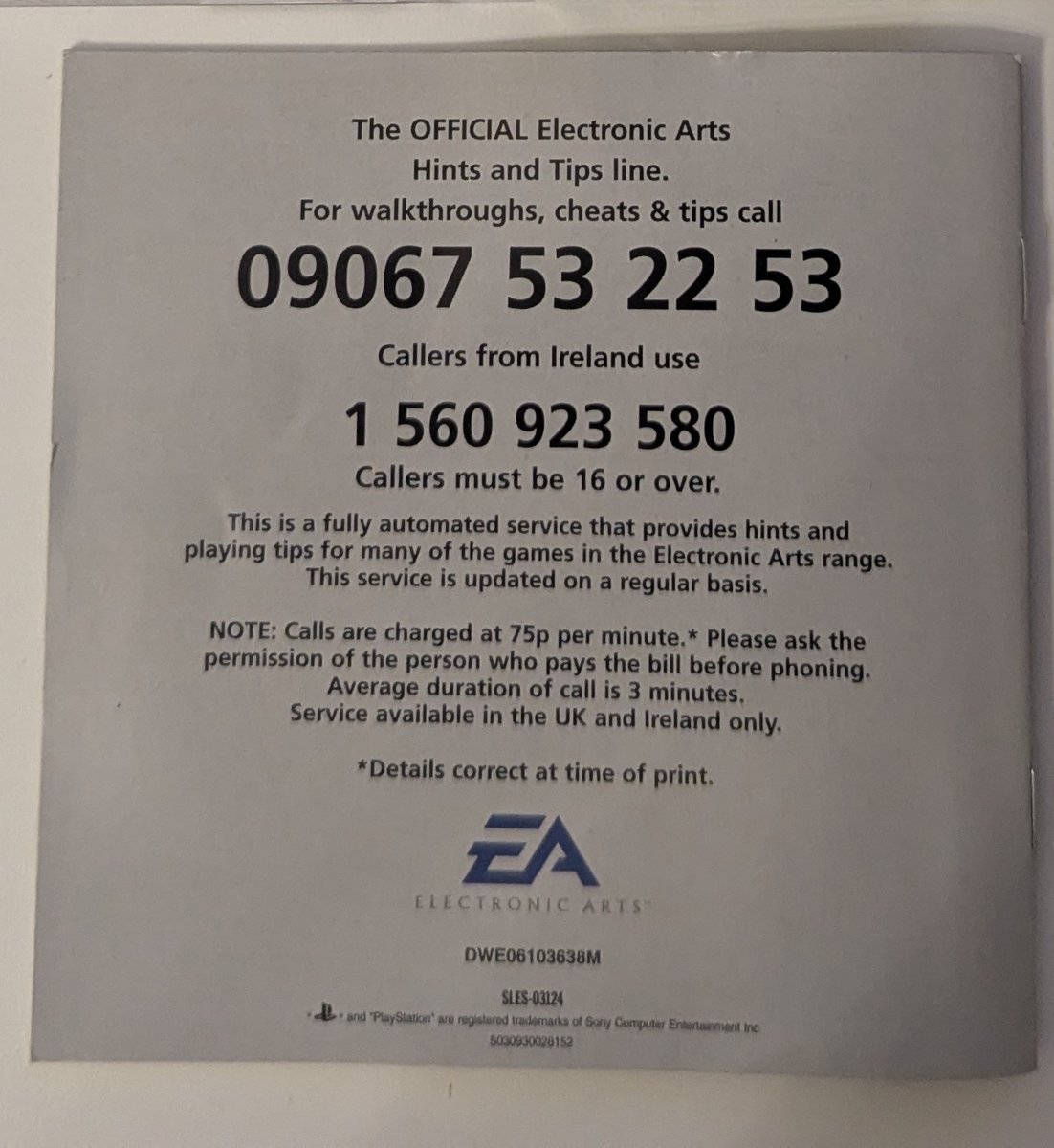 Manual back cover
