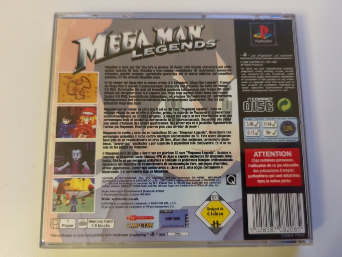Mega Man Legends - Back Cover - PlayStation 1 PAL