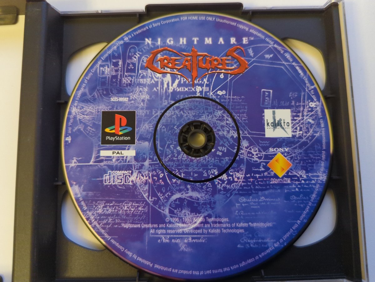 Nightmare Creatures - Disc 1 - PAL PlayStation 1