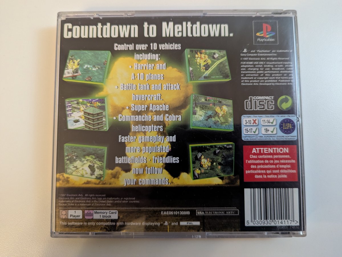 Nuclear Strike - Back Cover