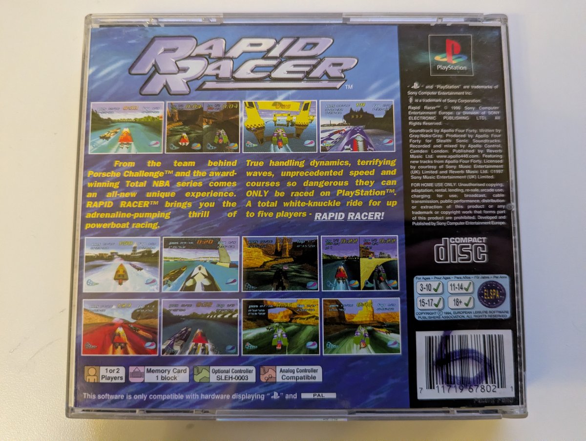 Rapid Racer - Back Cover