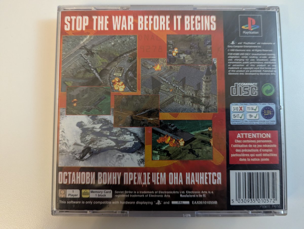 Soviet Strike - Back Cover