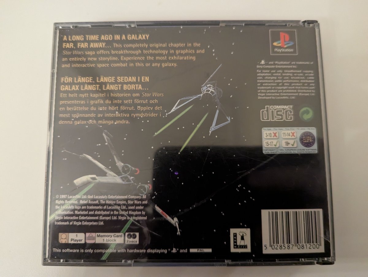 Star Wars: Rebel Assault II - Back Cover