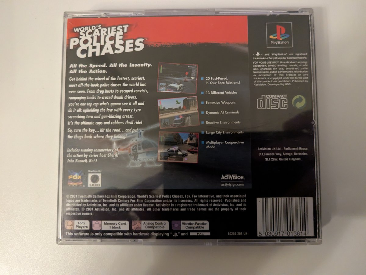 World's Scariest Police Chases - Back Cover