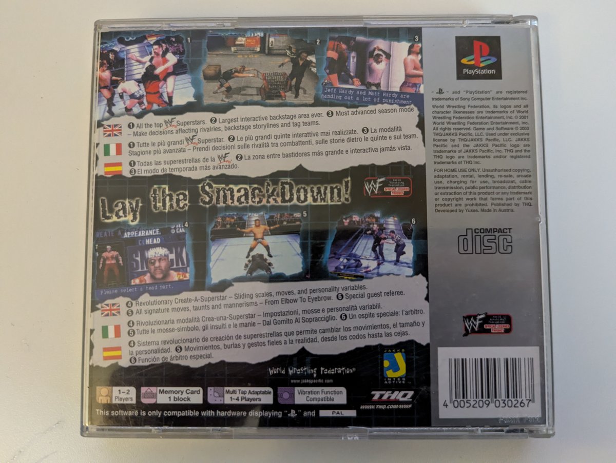 WWF SmackDown! - Back Cover