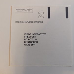 Eidos Interactive Knutsford Registration Card