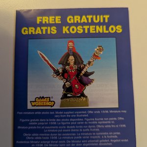 Games Workshop Free Miniature Card