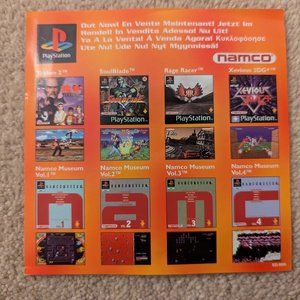 Namco Orange Single Leaflet for Ace Combat 2