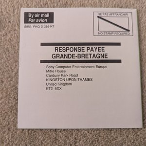 Sony CEE Mitre House Registration Card
