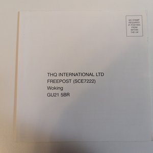 THQ SCE7222 BCB2-PSX Registration Card