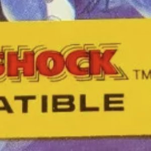 Rectangle, yellow, 'DUAL SHOCK COMPATIBLE'